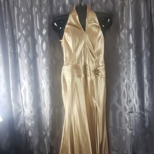 Gold dress